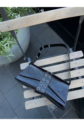 کیف دوشی مشکی زنانه چرم مصنوعی SHIKIRTI - کد 860037607