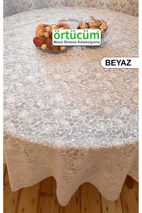 رومیزی سفید نایلون Örtücüm - کد 839360209
