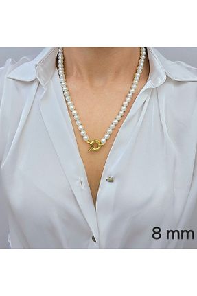 گردنبند مروارید رنگی مروارید فرهنگی LE&DA Accessory - کد 852751525