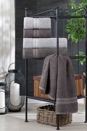 حوله طوسی پنبه ای TABEA HOME - کد 793491967