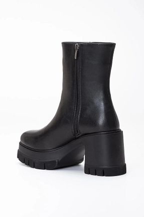 بوت / نیم بوت مشکی زنانه چرم مصنوعی mermaid shoes - کد 877569794