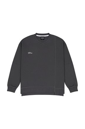 سوئیشرت طوسی زنانه چاپی Eazy Co - کد 370656112