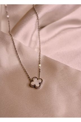 گردنبند استیل ( فولاد ) سفید استیل (فولاد) Dropaksesuar - کد 877602702