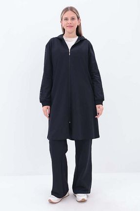 ست گرمکن حجاب سرمه ای زنانه رگولار ALLDAY - کد 877601007