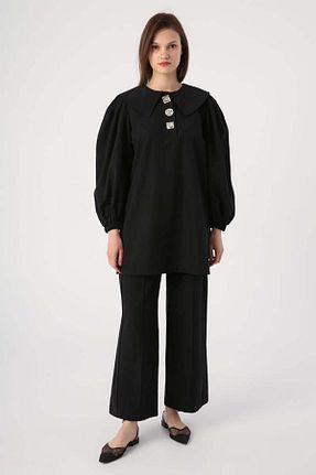 ست بالاتنه و پائین تنه حجاب مشکی زنانه رگولار ALLDAY - کد 662733176