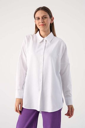 تونیک حجاب سفید زنانه ویسکون ALLDAY - کد 877605841