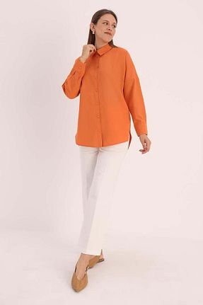 تونیک حجاب نارنجی زنانه ویسکون ALLDAY - کد 877605852