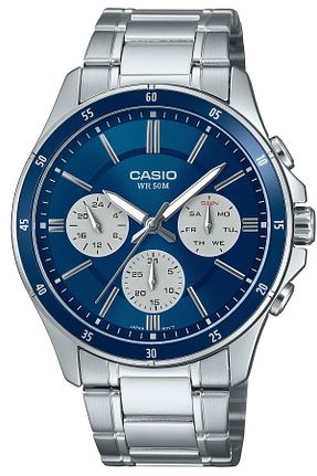 ساعت مچی آبی مردانه استل (فولاد) Casio - کد 865502967