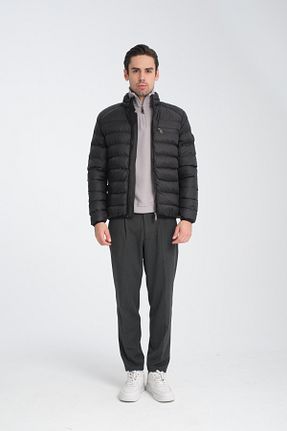 کاپشن مشکی مردانه رگولار Frappoli - کد 877622960