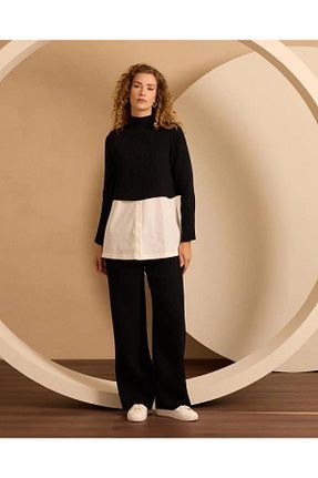 شلوار مشکی زنانه بافتنی SEÇİLSTORE - کد 877627254