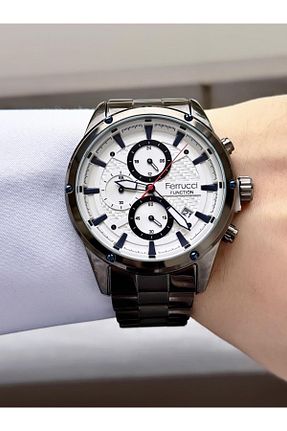 ساعت مچی طوسی مردانه 41-45 میلی متر Ferrucci - کد 877625771