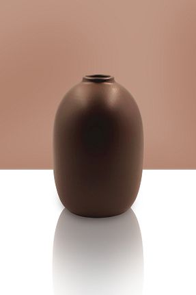 گلدان قهوه ای سرامیک CeramicArtDecor - کد 808934452
