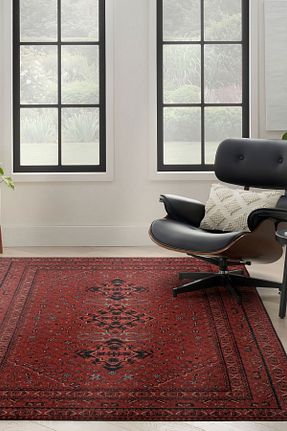 فرش زرشکی قابل شستشو Cool Halı - کد 872923049