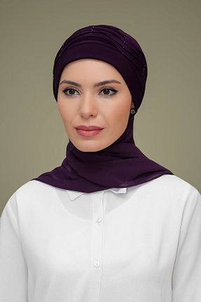 کلاه شنای حجاب بنفش زنانه HÜRREM BONE - کد 215075045