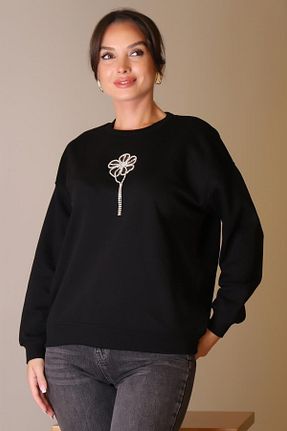 پلیور مشکی زنانه ساده Nazen Giyim - کد 877637417