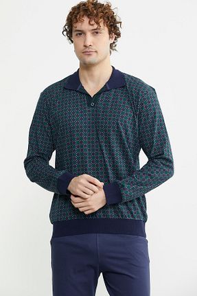 ست لباس راحتی سبز مردانه طرح دار Sementa - کد 877642292