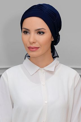 کلاه شنای حجاب سرمه ای زنانه HÜRREM BONE - کد 215075728