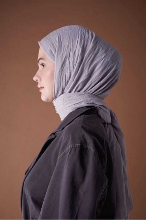 روسری طوسی پنبه ای Modakaşmir - کد 870481773