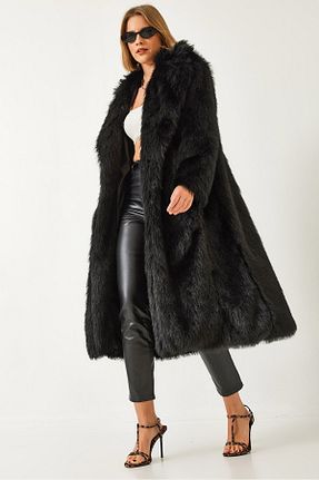 کاپشن مشکی زنانه Straight Bianco Lucci - کد 877649982