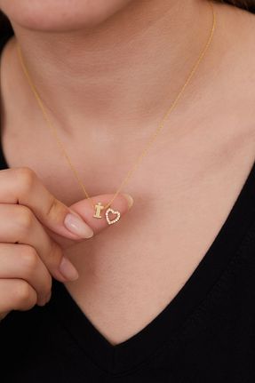 گردنبند نقره طلائی زنانه 925 عیار Elika Silver - کد 877648908
