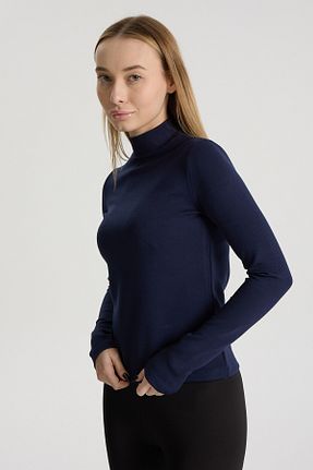 بادی سرمه ای زنانه یقه نیم ماهیگیر Perché - کد 877661410