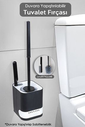 فرچه توالت مشکی پلاستیک Meleni Home - کد 877527642