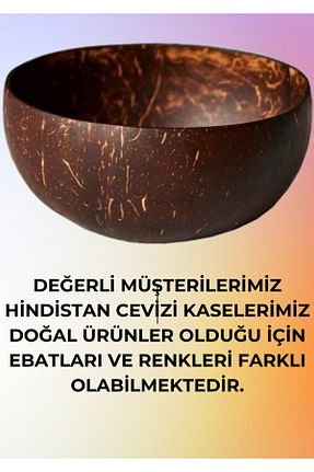 کاسه و بشقاب دکوراتیو قهوه ای چوب Kuru Yeşil - کد 872470730