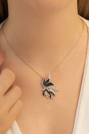 گردنبند نقره سفید زنانه 925 عیار OSMANLI GÜMÜŞ - کد 48338640