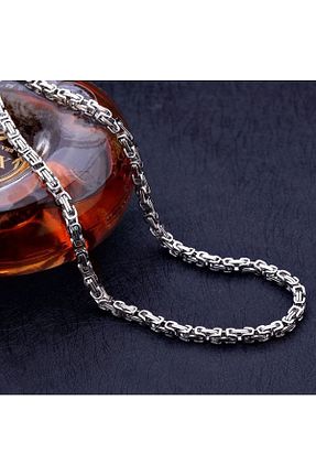 گردنبند جواهر متالیک مردانه استیل ضد زنگ OSMANLI GÜMÜŞ - کد 80757692