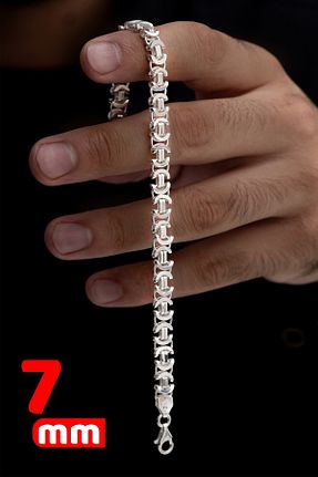 دستبند نقره مردانه 925 عیار OSMANLI GÜMÜŞ - کد 129675390