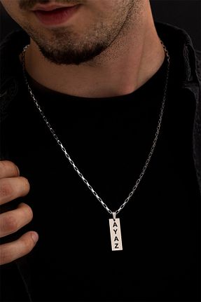 گردنبند استیل ( فولاد ) متالیک مردانه نقره OSMANLI GÜMÜŞ - کد 746154292