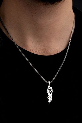 گردنبند نقره نارنجی مردانه 925 عیار OSMANLI GÜMÜŞ - کد 43755027