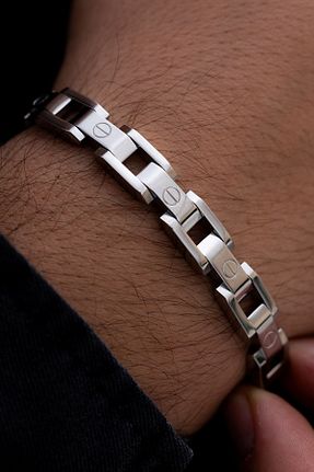 دستبند استیل (فولاد) مردانه استیل (فولاد) OSMANLI GÜMÜŞ - کد 788699976