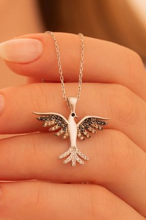 گردنبند نقره نارنجی زنانه 925 عیار OSMANLI GÜMÜŞ - کد 48292588