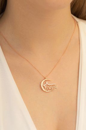 گردنبند نقره طلائی زنانه 925 عیار OSMANLI GÜMÜŞ - کد 108498585