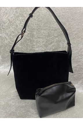 کیف دوشی مشکی زنانه چرم مصنوعی Elegant - کد 877689584