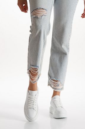 کفش پیاده روی سفید زنانه چرم مصنوعی La-Wie Shoes - کد 877682834
