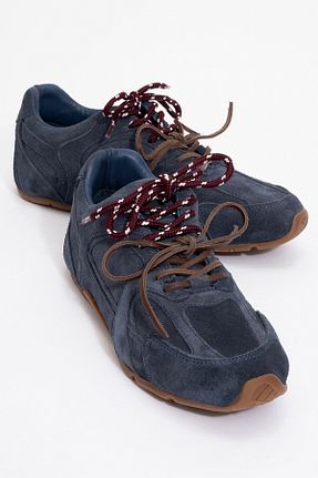 کفش اسنیکر سرمه ای زنانه چرم اصل luvishoes - کد 877710484