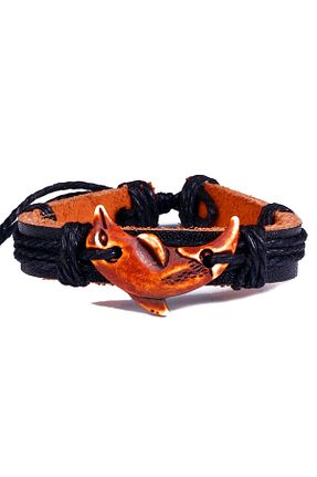 دستبند جواهر رنگی زنانه چرم ROUGE - کد 877708990
