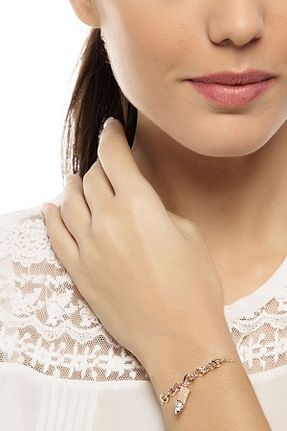دستبند جواهر رنگی زنانه سنگ طبیعی ROUGE - کد 877708786