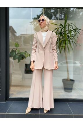 ست بالاتنه و پائین تنه حجاب صورتی زنانه رگولار SENN - کد 877720769