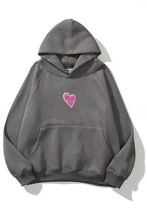 سوئیشرت طوسی زنانه چاپی The Champ Clothing - کد 804135572