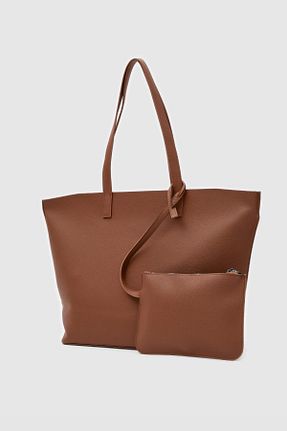 کیف دوشی قهوه ای زنانه چرم مصنوعی Shule Bags - کد 877766667