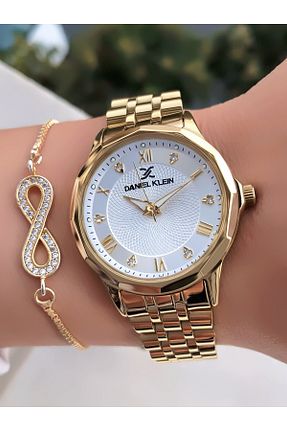 ساعت مچی طلائی زنانه 36-40 میلی متر Daniel Klein - کد 350916607