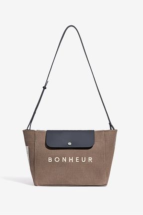 کیف دستی قهوه ای زنانه ابعاد کوچک Bonheur - کد 877829124