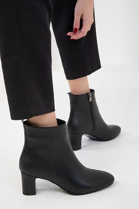بوت / نیم بوت مشکی زنانه چرم مصنوعی SOHO - کد 873802770
