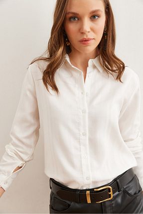 پیراهن سفید زنانه رگولار Olalook - کد 767413381