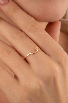 انگشتر طلا زرد زنانه 14 عیار Fiyonk Kuyumculuk - کد 167874990
