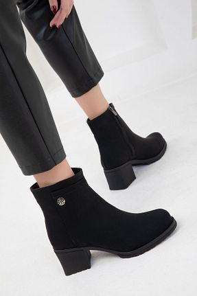 بوت / نیم بوت مشکی زنانه چرم مصنوعی SOHO - کد 875506097