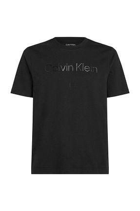 تیشرت مشکی مردانه یقه دوچرخه Calvin Klein - کد 854125663
